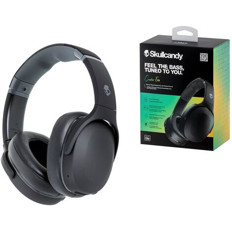 Casque Skullcandy Crusher Evo filaire et sans fil, arceau, appels/musique, USB Type-C, Bluetooth, noir (1/5)
