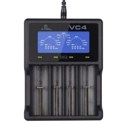 Chargeur de batterie XTAR VC4SL vers Li-ion / Ni-MH / Ni-CD 18650 (1/5)
