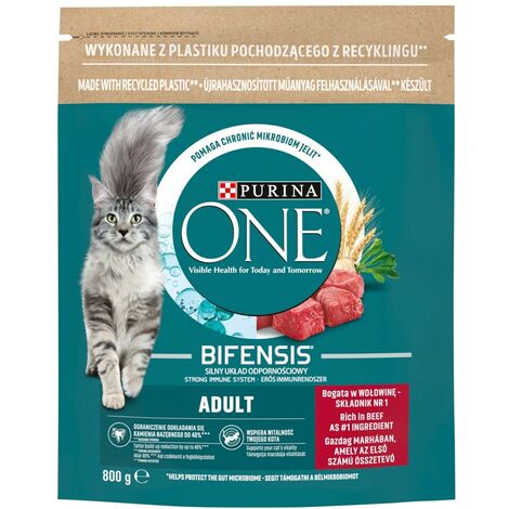 Aliments pour chat Purina One Bifensis Adult Sensitive Adulte Dinde 800 g main image 0