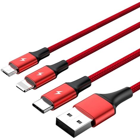 Cavo Energizer 2 In 1 1,2m: Lightning E Micro-USB Certificato Apple - Bianco - 3