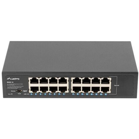 Lanberg Switch RSGE-16 Rack 10"/19" (16 ports 1 Go) (1/6)
