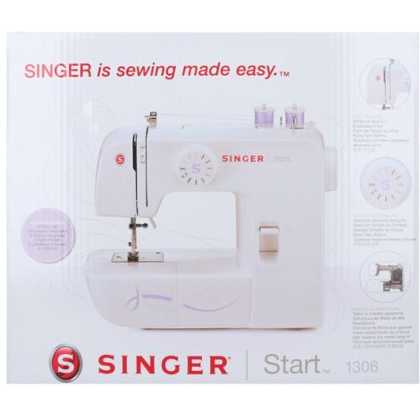Singer Start 1306 machine à coudre automatique blanc (1/8)