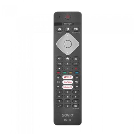 Télécommande universelle Savio RC-16, compatible avec les téléviseurs Philips et les SMARTTV. (1/4)