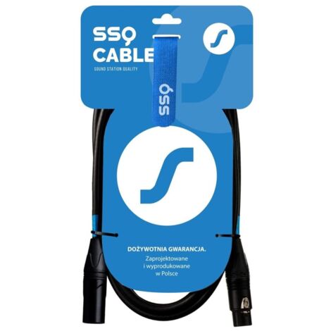 Câble SSQ DMX0.5 - XLR mâle - XLR femelle. 0,5 m (1/2)