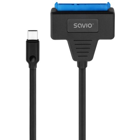 Adaptateur SAVIO AK-69 USB-C 3.1 Gen 1 (M) - SATA (F) pour disques 2,5" (1/5)
