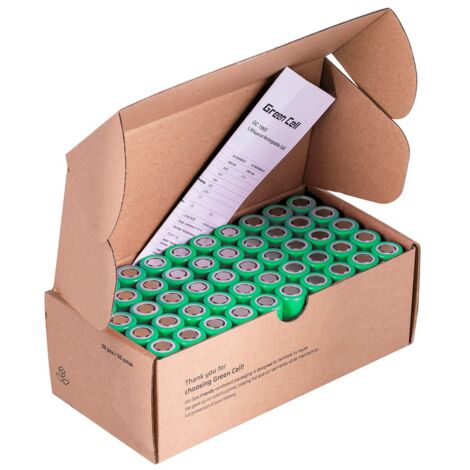 Pile domestique rechargeable Green Cell 50GC18650NMC29, batterie 18650 Lithium-Ion (Li-Ion) (1/6)