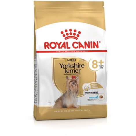 ROYAL CANIN Yorkshire Terrier 8+ Croquettes pour chien, saveur volaille, 1,5 kg