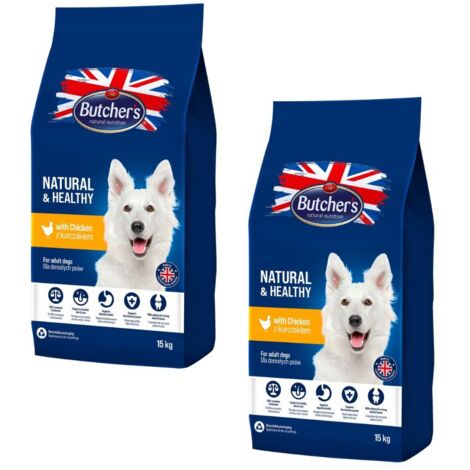 Butcher's Pet Care 5011792002061 Croquettes pour chiens adultes 15 kg au poulet (1/4)