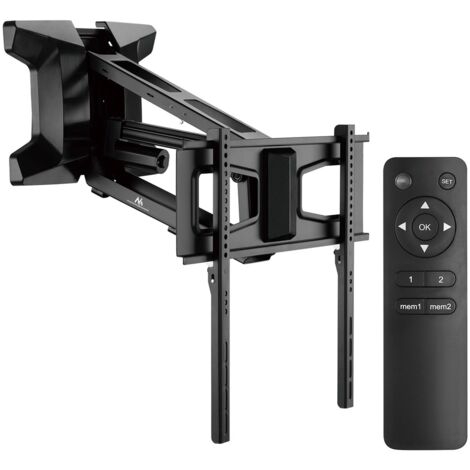 Support mural TV électrique 37''-70'' MC891 – Réglage hauteur télécommande – VESA 600x400 – Charge max 35 kg – Montage cheminée (1/5)