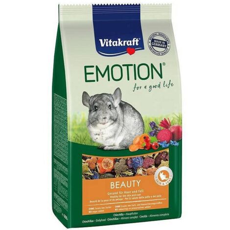 VITAKRAFT EMOTION BEAUTY - Aliment sec pour chinchillas - 600 g