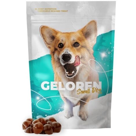 Collagène pour petits chiens GELOREN Gelées pour petits chiens 2 x 60 sachets - 180 g pour les articulations (1/5)