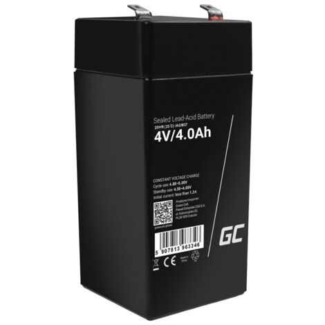 Batterie rechargeable industrielle Green Cell AGM37 au plomb-acide scellée (VRLA) 4000 mAh 4 V (1/5)