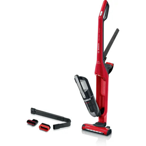 Bosch – Aspirateur balai sans sac 25 AW – Autonomie 55 min – Capacité 0,4 L – Niveau sonore 82 dB – Rouge (1/10)