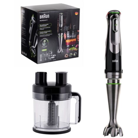 Braun MultiQuick 9 MQ 9195XLI Mixeur Plongeant Noir Acier (1/5)