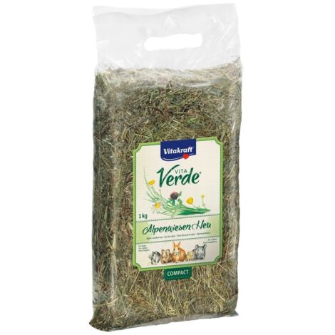 Foin alpin Vitakraft pour rongeurs - 1 kg - Sans sucre ni conservateur