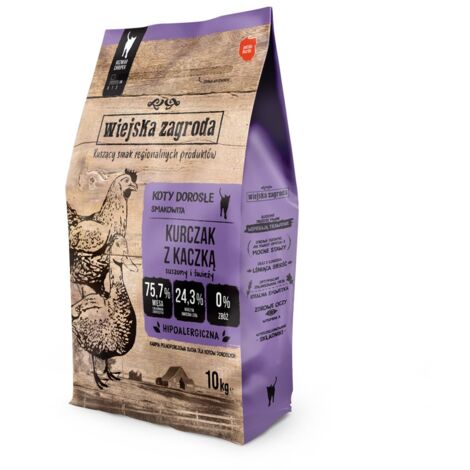 Wiejska Zagroda Nourriture Chat Premium Poulet 10kg (1/2)
