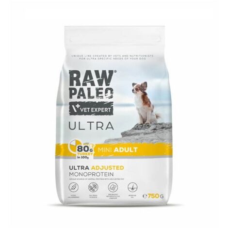 Croquettes RAW PALEO Ultra Mini Adult Turkey - 750 g (1/5)