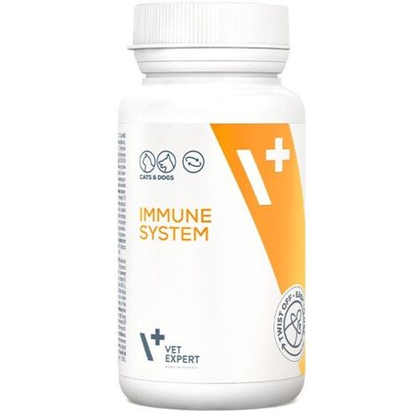 VET EXPERT Système immunitaire - préparation de soutien immunitaire pour chiens et chats - 30 gélules.