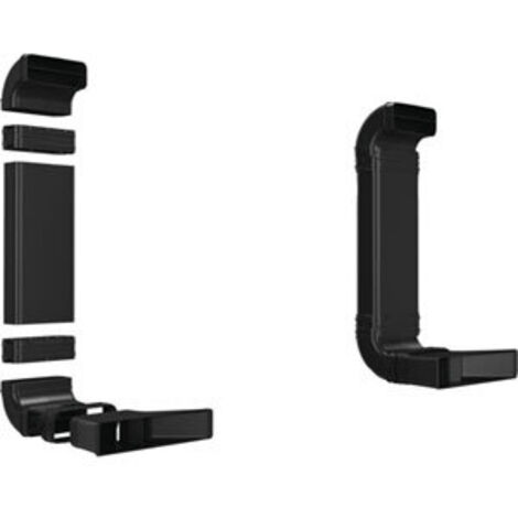 Kit d'installation recyclage pour hotte – Compatible avec PVQ711 F15E, PVQ811 F15E, PIE611 B15E – 2 coudes, 3 connecteurs, gaine plate – Balay - HEZ9VDKR0 (1/3)