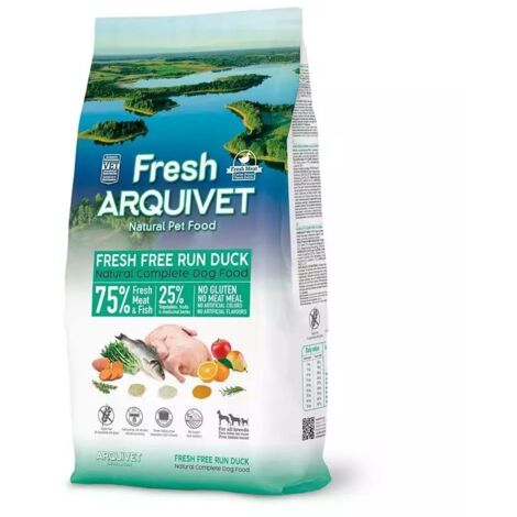 ARQUIVET Canard frais au poisson de mer - croquettes semi-humides pour chien - 2,5 kg (1/2)
