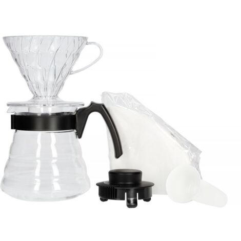 Ensemble cafetière filtre HARIO V60 Craft Coffee + serveur + filtres