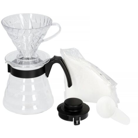 Ensemble cafetière filtre HARIO V60 Craft Coffee + serveur + filtres