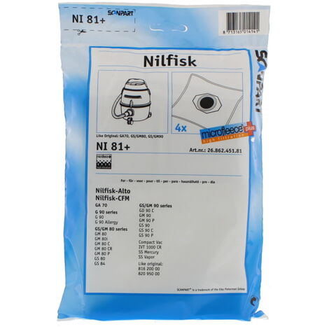 Scanpart Stofzak Nilfisk Gs80-90 Micro Fr (1/2)