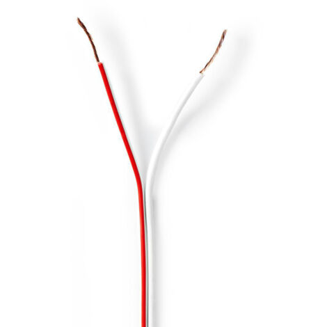 Câble haut-parleur Nedis CAGW0500WT1000 2 x 0,50 mm² 100 m Emballage Folie (1/2)