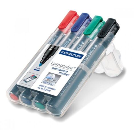 Marqueurs permanents Sharpie néon ; Lot de 4 ; Pointe fine