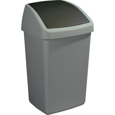 POUBELLE 2 OUVERTURES PLASTIQUE 45L