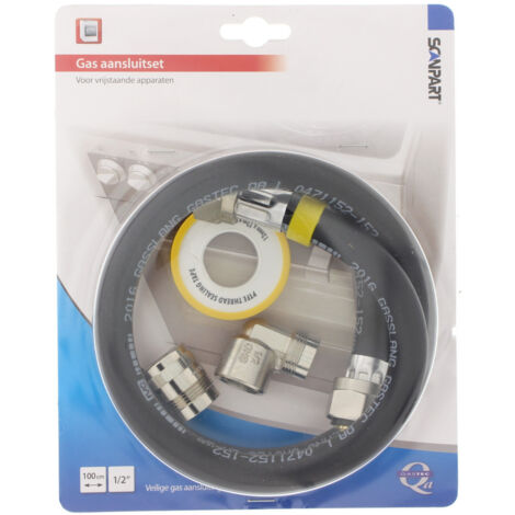 Scanpart 1104010003 Kit de raccord à gaz 1/2" 100 cm (1/2)