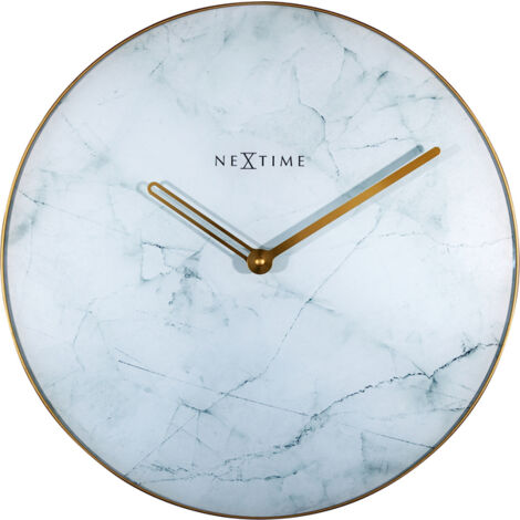 NeXtime NE-8189WI Wandklok Marbre Ø 40 Cm Blanc (1/5)