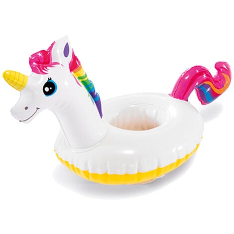 Porte-gobelet gonflable Intex 57506NP Licorne 41x20 cm 3 pièces