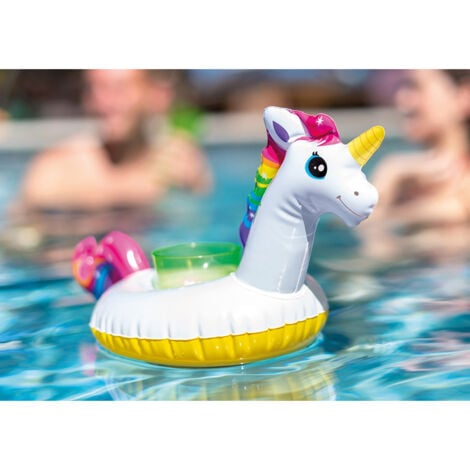 Porte-gobelet gonflable Intex 57506NP Licorne 41x20 cm 3 pièces
