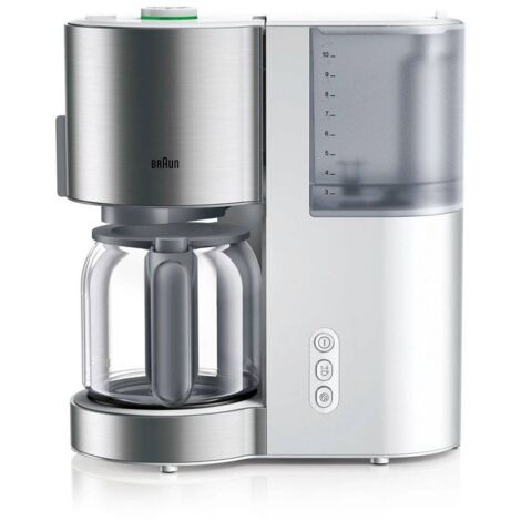 BRAUN - Cafetière Filtre 10 Tasses 1000w Blanc - Kf3120wh