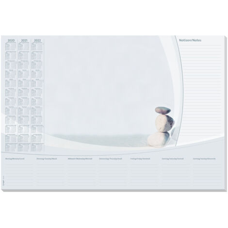 SIGEL H6301 Sous-main En Papier, Et Coins Arrondis, Calendriers