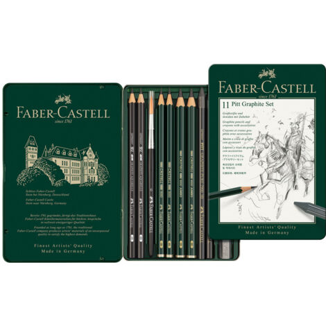 Faber Castell FC-112972 Coffret graphite Faber-Castell Pitt 11 pièces (1/2)