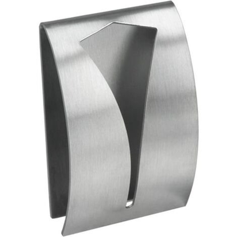 Porte Serviette De Table Porte-Serviettes En Acier Inoxydable Hostelnovo - Lot Avec 50 Serviettes Noires Micro-Tricotées - Pour Cocktails Et Réceptions