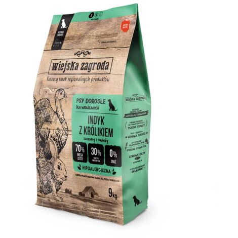 Croquettes pour chien Rural Farm Turkey with Rabbit S – 9 kg