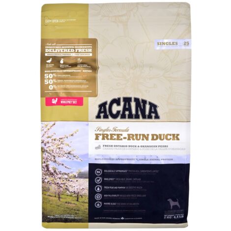 ACANA Singles Canard en liberté - croquettes pour chien - 2 kg (1/4)