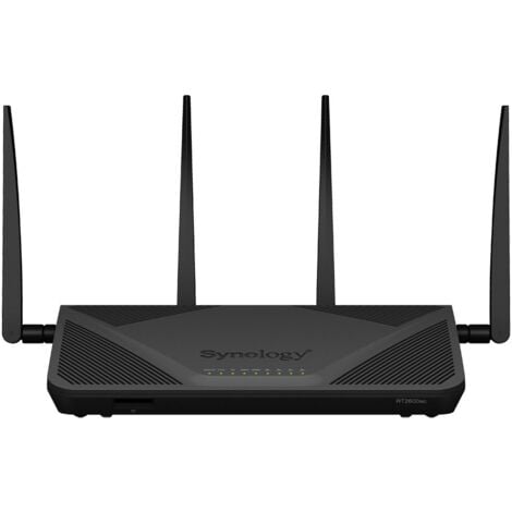 Synology RT2600AC routeur sans fil Gigabit Ethernet Bi-bande (2,4 GHz / 5 GHz) Noir