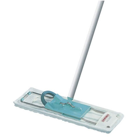 Leifheit – Balai à franges Profi micro duo 42 cm – Chiffon microfibre à 2 fibres – Articulation pivotante 360° – Nettoyage efficace sous meubles