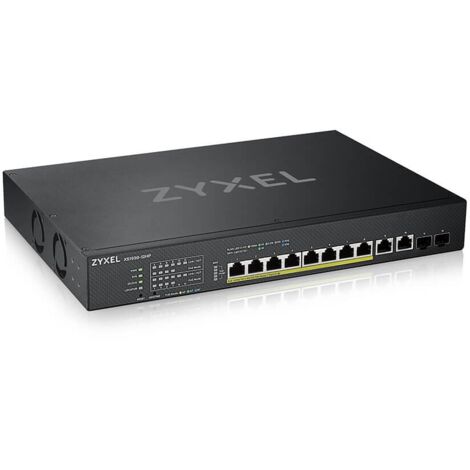 Switch réseau Zyxel XS1930-12HP-ZZ0101F, administrable L3 Ethernet 10G (100/1000/10000), alimentation par Ethernet (PoE), noir (1/5)