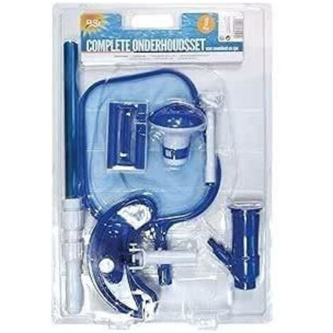 Entretien piscine - BSI - Kit 6 articles - Aspirateur de fond - Manche 1,5m - Éponge - Flotteur - Thermometre - Épuisette (1/4)