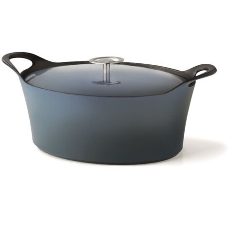 Poêle en fonte Cuisinox Volcan 29 cm Bleu denim (1/2)
