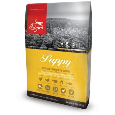 Orijen Puppy Poulet, Poisson, Dinde 6 kg (1/3)