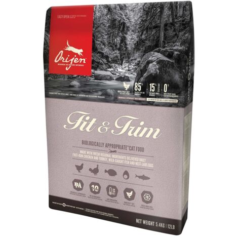 Croquettes pour chats Orijen Fit & Trim 5,4 kg Adult Poulet, Dinde (1/2)