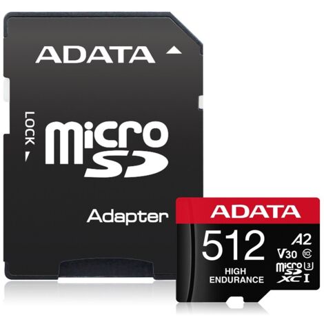 Carte microSDXC ADATA haute endurance 512 Go UHS-I Classe 10 (1/5)