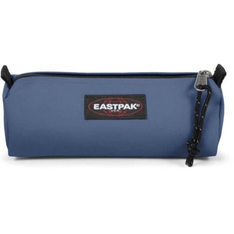 EASTPAK Trousse Benchmark Bleu/Blanc – Compartiment Unique, Nylon, 100% Végan, Taille Unique