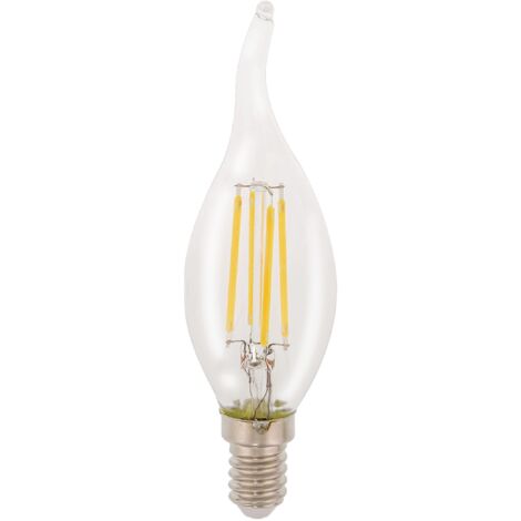 Ampoule flamme - rétro à filament LED E14 4W 345lm (Température Couleur 2700 K) (1/3)